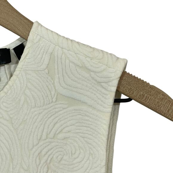 Theory Umero Breeze Knit Peplum Top - Ivory - Medium - Picture 7 of 15